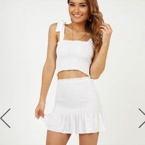 COPY - Lulu 2 piece set in WHITE